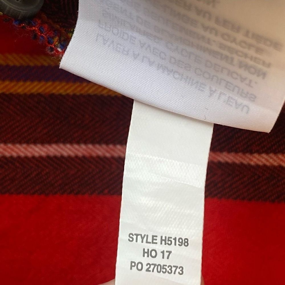 J.crew plaid flannel ruffle top - Picture 8 of 14